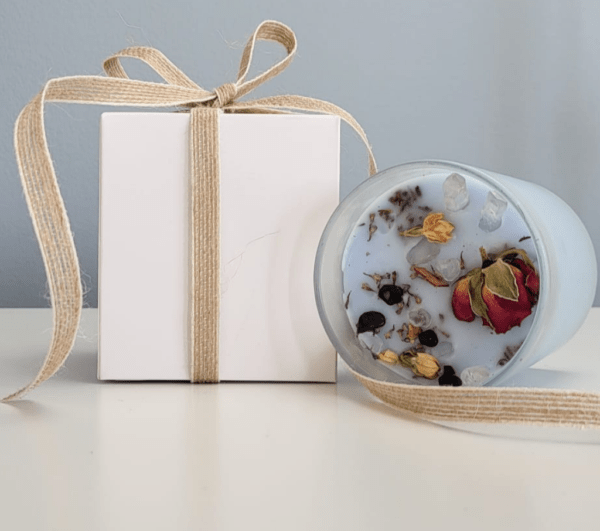 Crystal Gift Candle - Peony, Grapefruit, Musk