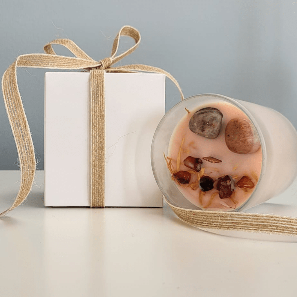 Stones Artisan Candle -  Citrus and Bergamot