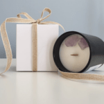 Luxury soy wax handmade candle with crystals, Irish crafted eco-friendly design for gifting special occasions.