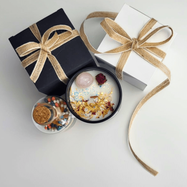 Soy Wax Candle – Freesia Romantic Gift - Image 3