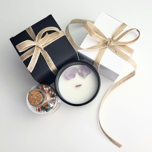 Celtic Lavender Candle - Crystal  Artisan Present - Image 3