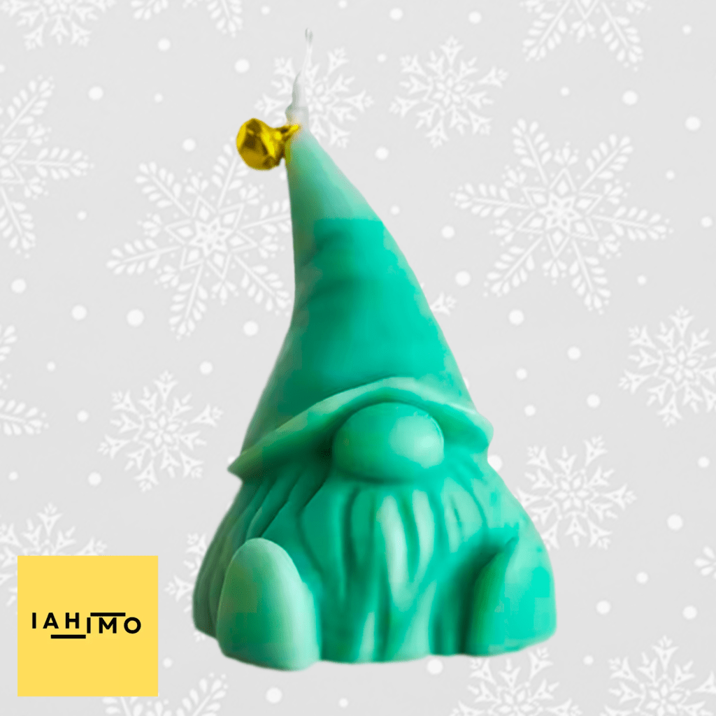 Evergreen Gnome Candle –  Blue Wind Chime Scent