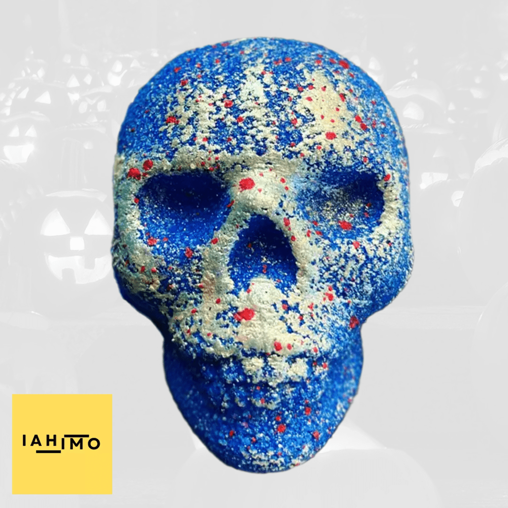 Magic Blue Skull Bath Bomb – Fizzy & Refreshing Scent