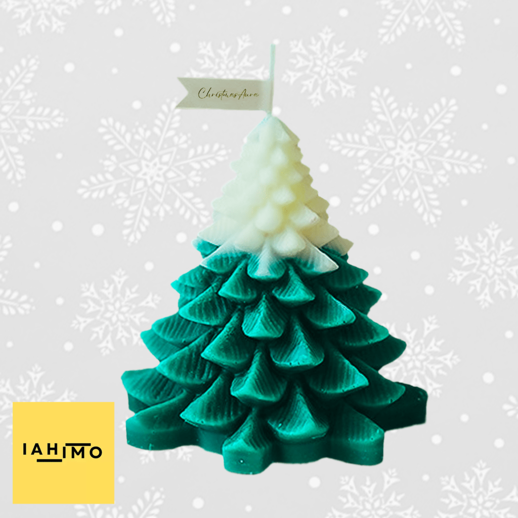 Christmas Green Spark Candle – Tree Shaped Holiday Glow
