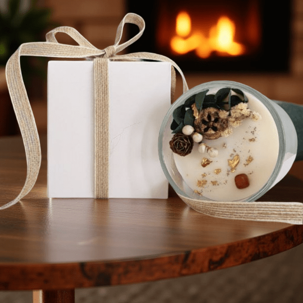Frosted Bloom Candle – Winter Floral Scent & Serene Glow - Image 2