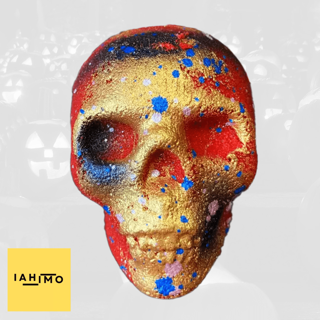 Magic Red Skull Bath Bomb – Spooky Fizz & Floral Scent