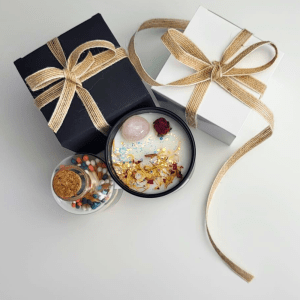 Luxury Candle Gift with Irish Matches Jar – Handmade Freesia Candle for Elegant Irish Homes