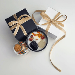 Premium Soy Candle with Decorative Matches – Handmade Luxury Candle for Modern Irish Interiors