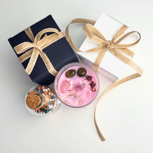 Gift Candle Ireland, Home Decor with a Handmade Magnolia Crystal Candle