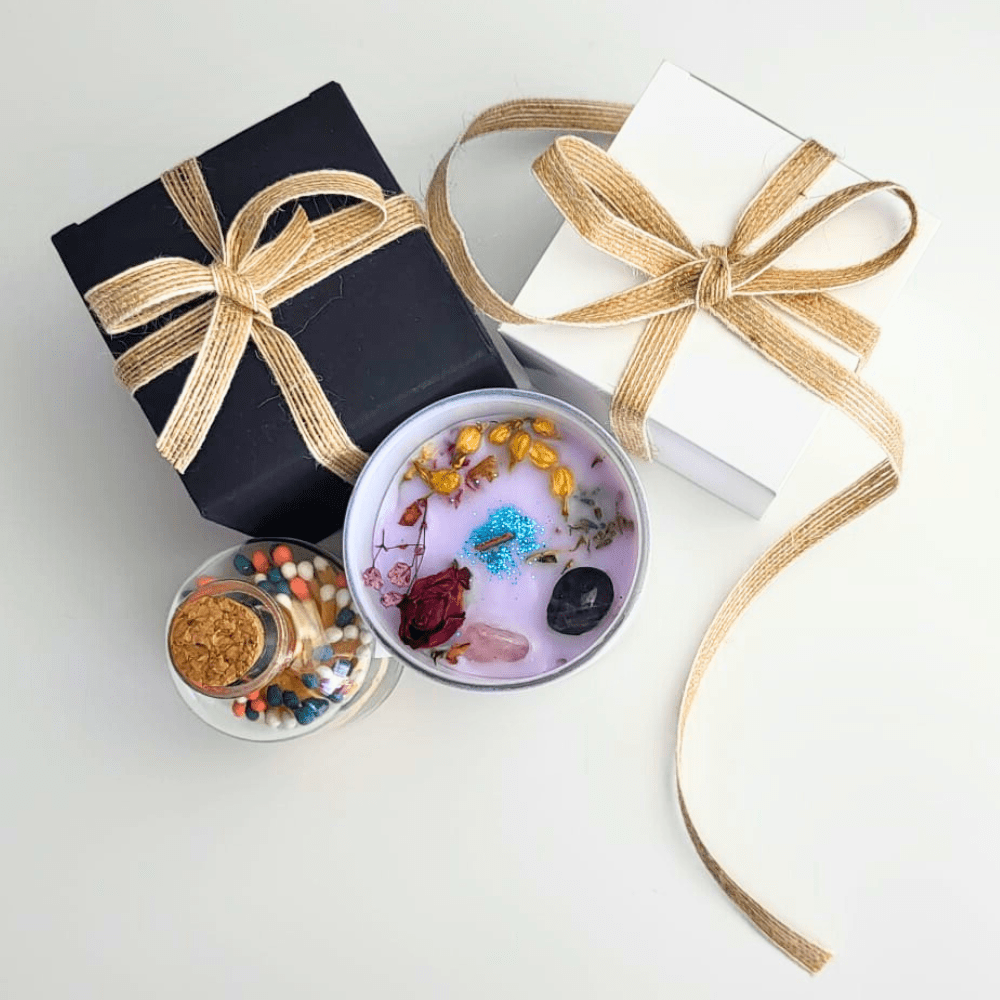 Premium Handmade Candle, Artisan Gift Box for Elegant Irish Gifting